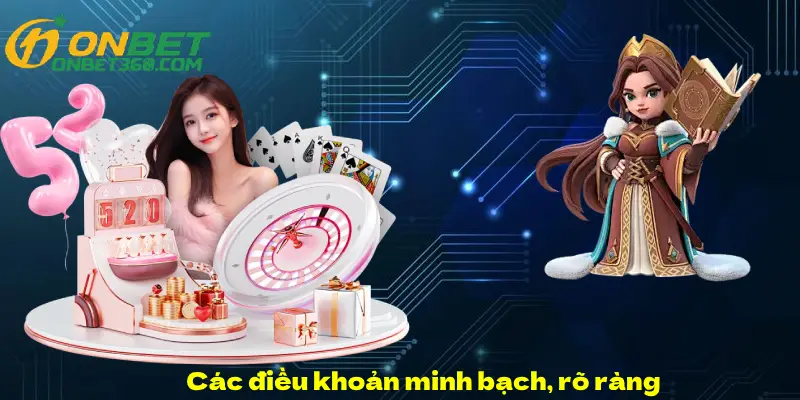 Các điều khoản sử dụng minh bạch, rõ ràng 